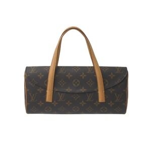 LOUIS VUITTON Sonatine Monogram Handbag Brown